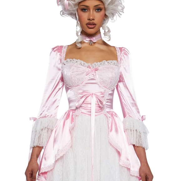 Dolls Kill Dresses & Skirts - Dolls Kill Pink and White Costume Dress
